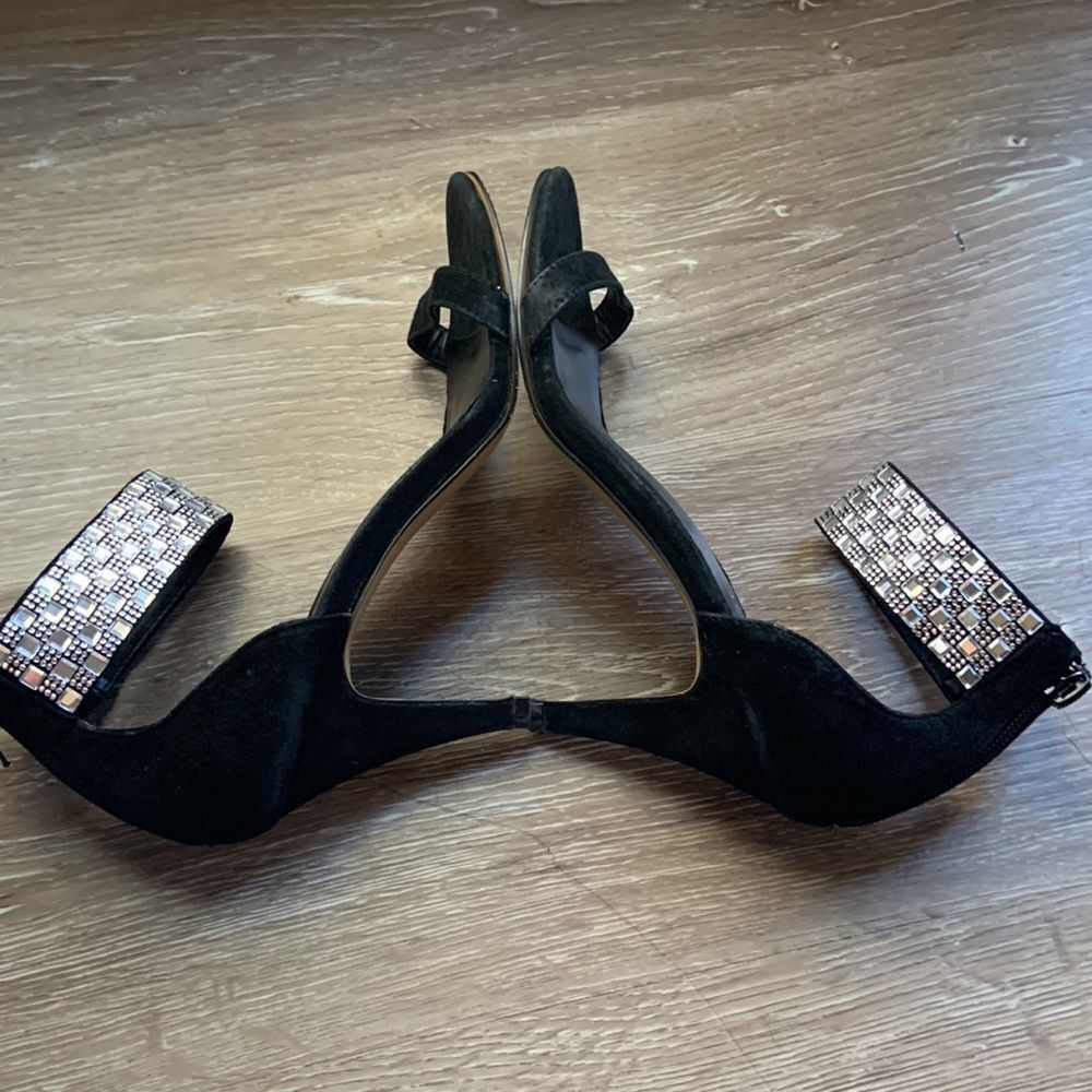 Nine West bling ankle strap sandal size 8 preloved ❤️